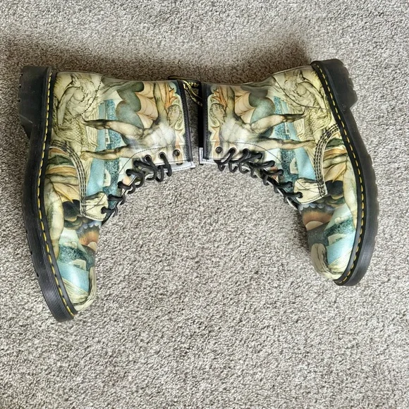 Dr. Martens X Tate William Blake 1460 Pascal Leather Boots - Picture 4 of 8